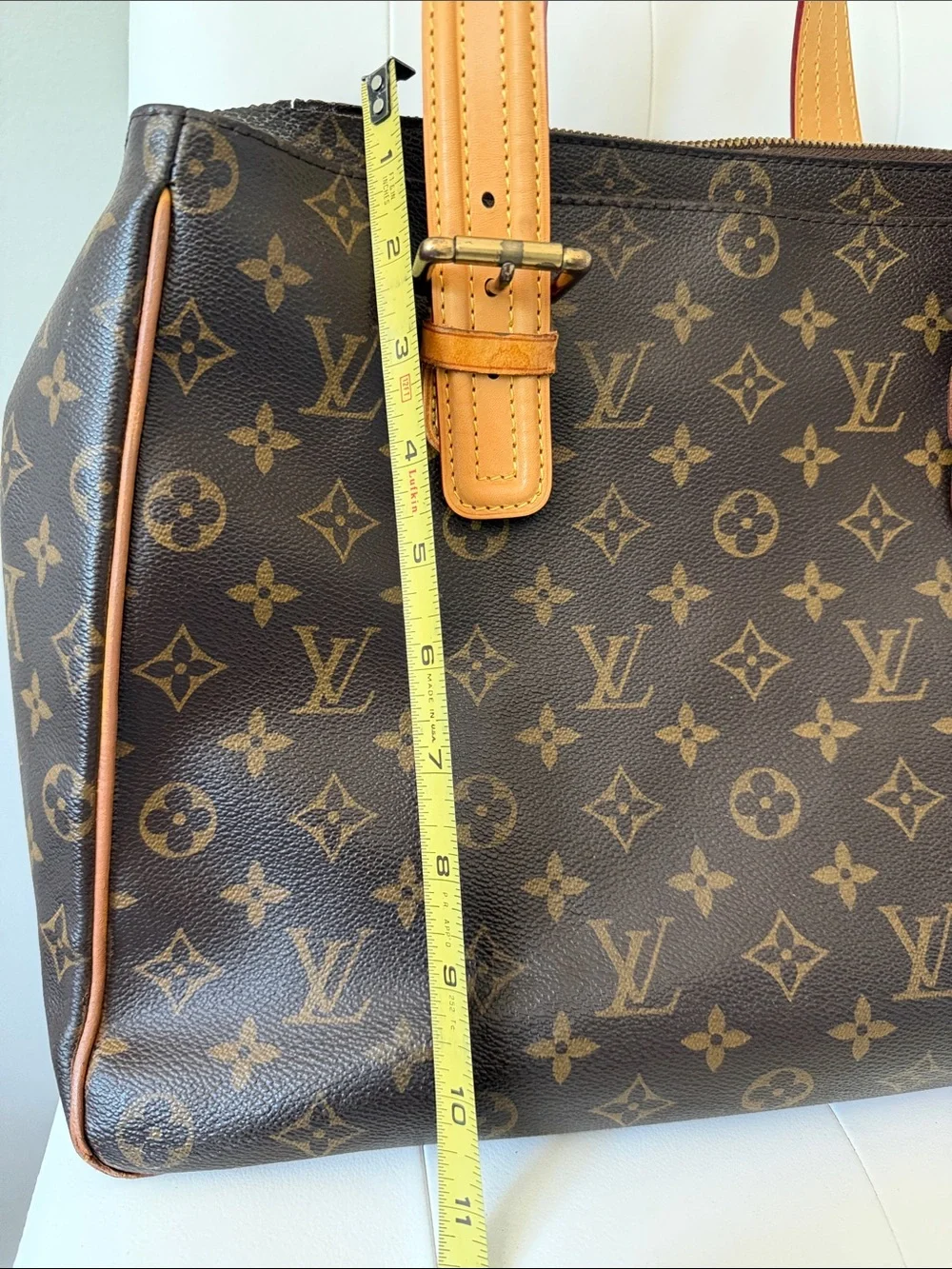 SOLD Louis Vuitton Monogram Canvas Top-Handle Briefcase in Brown and Tan